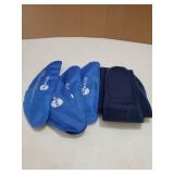 Wisdom Teeth Ice Pack Head Wrap, Face Ice Pack for Jaw Oral Surgery Pain Relief for TMJ, Teeth Removed, 4 Cold Therapy Gel Packs Reusable, Blue - Retail: $8