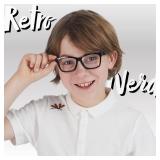 Spooktacular Creations Nerd Glasses, Black Fake Glasses with Clear Lenses Halloween Cosplay Costume Props for Boys Girls Halloween Accessories - Retail: $10