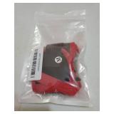 WLLHYF Soft Nylon Muzzle - Breathable Mesh Fabric, Anti Barking, Comfortable & Adjustable for Small Dogs (Red) - Retail: $7