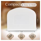 Ram-Pro White And Green Bowl Scraper Flexible Food Safe Plastic Scraper Chopper Multipurpose Good Grip Curved and Flat Edge Pizza and Dough Cutter for Kitchen Pack of 2 - Retail: $7