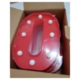 Halloween Decorations, BOO' Light Up Sign, LED Marquee Light Up Letters, Halloween Decor Indoor for Kitchen, Bedroom, Party, Tabletop - Retail: $10'