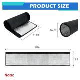 3 Layers HVAC Copper Pipe Insulation Cover, 78 x 11.8 Inch Flexible Pipe Insulation Wrap, 600D Oxford AC Copper Line Insulation Sleeve Wrap for Central Air Conditioning Mini Splits - Retail: $19