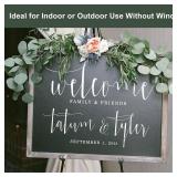 Easel Stand for Wedding Sign Poster 63'' Instant Display Easel for Floor Adjustable Metal Art Easel Black - Retail: $17