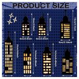 15 Pcs Hero Party Favor Boxes Skyscraper 3D City Box Skyline Buildings Heroes Candy Goodies Boxes Hero Theme Centerpiece Decorations Birthday Party Supplies(Warm) - Retail: $23