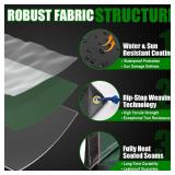 Tarp Waterproof 8x10Ft, Extra Thick 16 Mil Heavy Duty Tarp Cover, Tear & Fade Resistant, Outdoor Tarps with Brass Grommets and Reinforced Edges for Roof, Camping, Patio, Boat. - Retail: $30