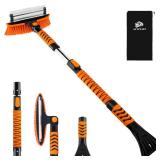 44'' Snow Brush and Ice Scrapers for Car Windshield, Extendable Snow Brush for Car with Ergonomic Foam Grip and 360° Pivoting Brush Head for Car SUV Truck - Retail: $24