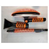 44'' Snow Brush and Ice Scrapers for Car Windshield, Extendable Snow Brush for Car with Ergonomic Foam Grip and 360° Pivoting Brush Head for Car SUV Truck - Retail: $24