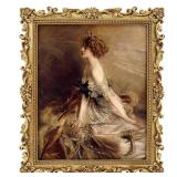 Gold 8x10 Picture Frame Vintage Antique Baroque for Wall or Tabletop Display, Ornate Gothic Victorian Frames Matted to 5x7 Photo - Retail: $30