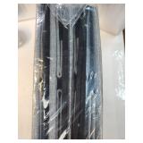 Storage Bins for Organizing, Closet Storage Baskets for Gift Empty, Large Linen Canvas Storage Bins with Handles for Home Office Toys Shelves(Black&Grey, 13 inch Cube) - Retail: $37