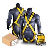 KwikSafety - Safety Harness [2 PACK] 4 D-Rings, Shoulder Padding ANSI Tested OSHA Compliant Fall Protection Construction Work - Retail: $95