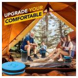 Portable Collapsible Folding Stool Retractable Telescoping Foldable Stool for Adults Heavy Duty Camping Sturdy with Max Load Capacity 1000lbs for Outdoor Fishing Hiking BBQ - Retail: $42'