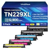 TN229XL Toner Cartridges 5 Pack (12900 Pages) Compatible with HL-L3280CDW MFC-L3780CDW for Brother TN229XL TN229 Toner Work with HL-L3220CDW L3295CDW L3300CDW L8245CDW MFC-L3720CDW L3765CDW L8395CDW -