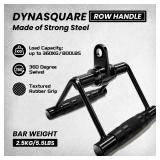 Cable Attachments for Home Gym, Made of Heavy Duty Solid Steel, LAT Pulldown Attachment, Weight Machine Accessories, Straight Pull Down Bar, Tricep Rope, Exercise & Double D Handle - Retail: $56