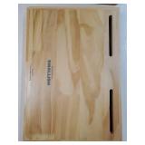 Wood Bedside Shelf for Bunk Bed & Top Bunk, College Dorm Room Essentials, Loft Nightstand, Floating Bed Side Table Tray Storage, Dorm Room Decor by Smallish - (Flexfit Bamboo, Natural). CRACK NEAR TWO