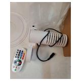 Desktop Fish Tank 3 Gallon Self-Cleaning, Nano Aquarium Goldfish Tank Starter Kit with LED Light & Filter, 360 View for Small Fish, Kids Room & Home Decor (17Color Modes, Large) - Retail: $49