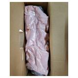 Electric Heated Blanket Throw 50 x 60' Soft Dual-Sided Flannel Fast Heating 12 Heat Levels, Timer & Overheat Protection & Auto Shut-Off & Machine Washable (Peach Pink & Gray) - Retail: $44'