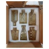 12pcs Glass Bud Vase Set, Small Gold Amber Flower Vases for Centerpieces in Bulk, Mini Vintage Vase for Wedding, Home, Table Decoration - Retail: $28