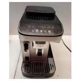 De'Longhi Magnifica Evo Espresso Machine, 5 Recipes.  POWERS ON. MISSING PARTS. See Photos. - Retail: $650
