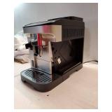 De'Longhi Magnifica Evo Espresso Machine, 5 Recipes.  POWERS ON. MISSING PARTS. See Photos. - Retail: $650