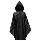 Adult Medieval Renaissance Hooded Cloak Women Short Steampunk Goth Cape with Hood Ponchos Halloween Witch Cosplay 90cm Adult Medieval Renaissance Hooded Cloak Women Short Steampunk Goth Cape with Hood Ponchos Halloween Witch Cosplay 90cm