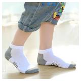 8 Pairs Boys Low Cut Ankle Socks Kids Crew Athletic Breathable Cushion Sole Socks for Running Hiking 8 Pairs Boys Low Cut Ankle Socks Kids Crew Athletic Breathable Cushion Sole Socks for Running Hiking