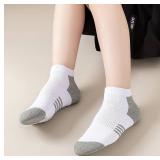 8 Pairs Boys Low Cut Ankle Socks Kids Crew Athletic Breathable Cushion Sole Socks for Running Hiking 8 Pairs Boys Low Cut Ankle Socks Kids Crew Athletic Breathable Cushion Sole Socks for Running Hiking