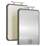 Stainless Steel Cutting Board for Kitchen - (16' x 11') Large Double Sided Steel/Wheat Straw PP Cutting Board for Meat, Vegetable and Fruits, Non-Toxic Dishwasher Safe Chopping Board Stainless Steel Cutting Board for Kitchen - (16' x 11') Large Double Sided Steel/Wheat Straw PP Cutting Board for Meat, Vegetable and Fruits, Non-Toxic Dishwasher Safe Chopping Board