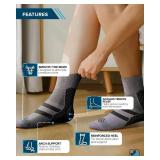 Doctor's Select Plantar Fasciitis Socks - 2 Pairs | Compression Crew Socks for Plantar Fasciitis Relief | Arch Support Socks Doctor's Select Plantar Fasciitis Socks - 2 Pairs | Compression Crew Socks for Plantar Fasciitis Relief | Arch Support Socks