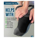 Doctor's Select Plantar Fasciitis Socks - 2 Pairs | Compression Crew Socks for Plantar Fasciitis Relief | Arch Support Socks Doctor's Select Plantar Fasciitis Socks - 2 Pairs | Compression Crew Socks for Plantar Fasciitis Relief | Arch Support Socks