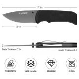 warmot Pocket knife with G10 Handle - Ideal Knife for EDC Camping - Birthday Gift for Men & Wome,Black warmot Pocket knife with G10 Handle - Ideal Knife for EDC Camping - Birthday Gift for Men & Wome,Black