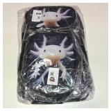 AmzPrint Axolotl Animal Print Bookbag With Lunchbox For Girls American Children Back To School Gift 3pcs Backpack Set AmzPrint Axolotl Animal Print Bookbag With Lunchbox For Girls American Children Back To School Gift 3pcs Backpack Set