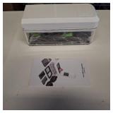 Vegetable Chopper, Onion Chopper Dicer, Mandoline Slicer, Food Chopper with Container, Vegetable Cutter for Salad Potato Carrot Garlic 9 Blades, White Black Vegetable Chopper, Onion Chopper Dicer, Mandoline Slicer, Food Chopper with Container, Vegetable Cutter for Salad Potato Carrot Garlic 9 Blades, White Black