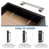 Knobonly 10 Pack Dresser Handles 6-3/10 inch (160mm) Hole Centers, Cabinet Pulls Brushed Nickel, Kitchen Cabinet Handles Knobonly 10 Pack Dresser Handles 6-3/10 inch (160mm) Hole Centers, Cabinet Pulls Brushed Nickel, Kitchen Cabinet Handles