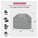 Grillman Premium Grill Cover for Outdoor Grill, BBQ Grill Cover, Rip-Proof, Waterproof, Top Heavy-Duty Large Grill Covers for Outside, Barbecue Cover & Gas Grill Covers (52' L x 26' W x 43' H, Gray) Grillman Premium Grill Cover for Outdoor Grill, BBQ Grill Cover, Rip-Proof, Waterproof, Top Heavy-Duty Large Grill Covers for Outside, Barbecue Cover & Gas Grill Covers (52' L x 26' W x 43' H, Gray)