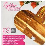 Large Charcuterie Board Set - 3 Pieces with Knife Set, Premium Acacia Wood Cheese Boards, Heart Shaped Serving Tray with Gift Box, Wedding & Bridal Shower Gift, Valentines Day Gifts Large Charcuterie Board Set - 3 Pieces with Knife Set, Premium Acacia Wood Cheese Boards, Heart Shaped Serving Tray with Gift Box, Wedding & Bridal Shower Gift, Valentines Day Gifts