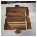 Large Charcuterie Board Set - 3 Pieces with Knife Set, Premium Acacia Wood Cheese Boards, Heart Shaped Serving Tray with Gift Box, Wedding & Bridal Shower Gift, Valentines Day Gifts Large Charcuterie Board Set - 3 Pieces with Knife Set, Premium Acacia Wood Cheese Boards, Heart Shaped Serving Tray with Gift Box, Wedding & Bridal Shower Gift, Valentines Day Gifts