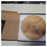 Tiered Charcuterie Board Gift for Women: Bamboo 360 Rotating Round Base with 4 Swivel Trays - White Elephant Gift Valentine Holiday Hosting Christmas Birthday Parties House Warming Gift for Couples Tiered Charcuterie Board Gift for Women: Bamboo 360 Rotating Round Base with 4 Swivel Trays - White Elephant Gift Valentine Holiday Hosting Christmas Birthday Parties House Warming Gift for Couples