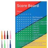 Score Board, Premium Acrylic Scoreboard Score Sheet with 8 Colored Pegs Funny Board Card Game Accessories Suitable for Party Family Friends Game Night Score Board, Premium Acrylic Scoreboard Score Sheet with 8 Colored Pegs Funny Board Card Game Accessories Suitable for Party Family Friends Game Night