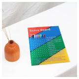 Score Board, Premium Acrylic Scoreboard Score Sheet with 8 Colored Pegs Funny Board Card Game Accessories Suitable for Party Family Friends Game Night Score Board, Premium Acrylic Scoreboard Score Sheet with 8 Colored Pegs Funny Board Card Game Accessories Suitable for Party Family Friends Game Night