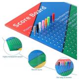 Score Board, Premium Acrylic Scoreboard Score Sheet with 8 Colored Pegs Funny Board Card Game Accessories Suitable for Party Family Friends Game Night Score Board, Premium Acrylic Scoreboard Score Sheet with 8 Colored Pegs Funny Board Card Game Accessories Suitable for Party Family Friends Game Night