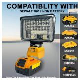 Cordless LED Work Light for 20V Battery, 60W 4500ML LED Wide Beam Flood Light with USB and Type C Charging Port Light for Emergency, Workshop, Garage.(No Battery) (60 Kilowatt Hours) Cordless LED Work Light for 20V Battery, 60W 4500ML LED Wide Beam Flood Light with USB and Type C Charging Port Light for Emergency, Workshop, Garage.(No Battery) (60 Kilowatt Hours)