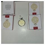 Hallmark Keepsake Our Engagement 2024 Metal Christmas Ornament New with Box 8 BOXES Hallmark Keepsake Our Engagement 2024 Metal Christmas Ornament New with Box 8 BOXES