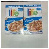 TWO BOXES - Quaker Life Original Family Size Cereal - 22.3oz TWO BOXES - Quaker Life Original Family Size Cereal - 22.3oz