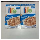 TWO BOXES - Quaker Life Original Family Size Cereal - 22.3oz TWO BOXES - Quaker Life Original Family Size Cereal - 22.3oz
