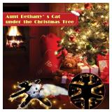 Light Up Fried Cat Rug, Christmas Vacation Decoration Vacation Village Gifts Funny Christmas Decoration Rug with Light Always On or Flashing Halloween Decor (Warm Lights) Light Up Fried Cat Rug, Christmas Vacation Decoration Vacation Village Gifts Funny Christmas Decoration Rug with Light Always On or Flashing Halloween Decor (Warm Lights)