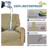 Easy-Going Sofa Slipcover Waterproof Recliner Chair Cover Non-Slip Fabric Couch Cover for Living Room Washable Furniture Protector for Pets Kids Children Dog Cat (Recliner, Sand) Easy-Going Sofa Slipcover Waterproof Recliner Chair Cover Non-Slip Fabric Couch Cover for Living Room Washable Furniture Protector for Pets Kids Children Dog Cat (Recliner, Sand)