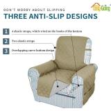 Easy-Going Sofa Slipcover Waterproof Recliner Chair Cover Non-Slip Fabric Couch Cover for Living Room Washable Furniture Protector for Pets Kids Children Dog Cat (Recliner, Sand) Easy-Going Sofa Slipcover Waterproof Recliner Chair Cover Non-Slip Fabric Couch Cover for Living Room Washable Furniture Protector for Pets Kids Children Dog Cat (Recliner, Sand)