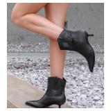 Kitten Heel Ankle Boots for Women Cowgirl Boots Womens Cowboy Booties Pointed Toe Dress Western Short Shoes Size 9.5 Kitten Heel Ankle Boots for Women Cowgirl Boots Womens Cowboy Booties Pointed Toe Dress Western Short Shoes Size 9.5