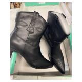 Kitten Heel Ankle Boots for Women Cowgirl Boots Womens Cowboy Booties Pointed Toe Dress Western Short Shoes Size 9.5 Kitten Heel Ankle Boots for Women Cowgirl Boots Womens Cowboy Booties Pointed Toe Dress Western Short Shoes Size 9.5