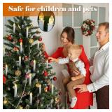 30 pcs Christmas Tree Candles with Clips, 4'Taper Candle Stick with Remote Timer and dimmable, Waterproof White Flameless Mini Window Candle Battery Operated for Trees Wreath 30 pcs Christmas Tree Candles with Clips, 4'Taper Candle Stick with Remote Timer and dimmable, Waterproof White Flameless Mini Window Candle Battery Operated for Trees Wreath